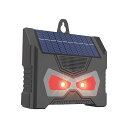 動物撃退器 超音波 9kHz-65KHz 光 LED フラッシュライト 鳥よけ 犬よけ 撃退 USB ソーラー充電 太陽光充電 PIR 赤外線センサー 防水防塵...