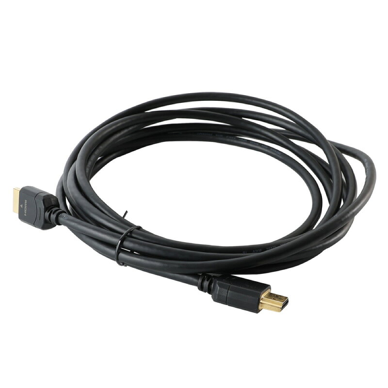 スクランブルのノーブランド ケーブル HDMI 3m Premium 18Gbps伝送 4K 60P ブラック｜アングル2