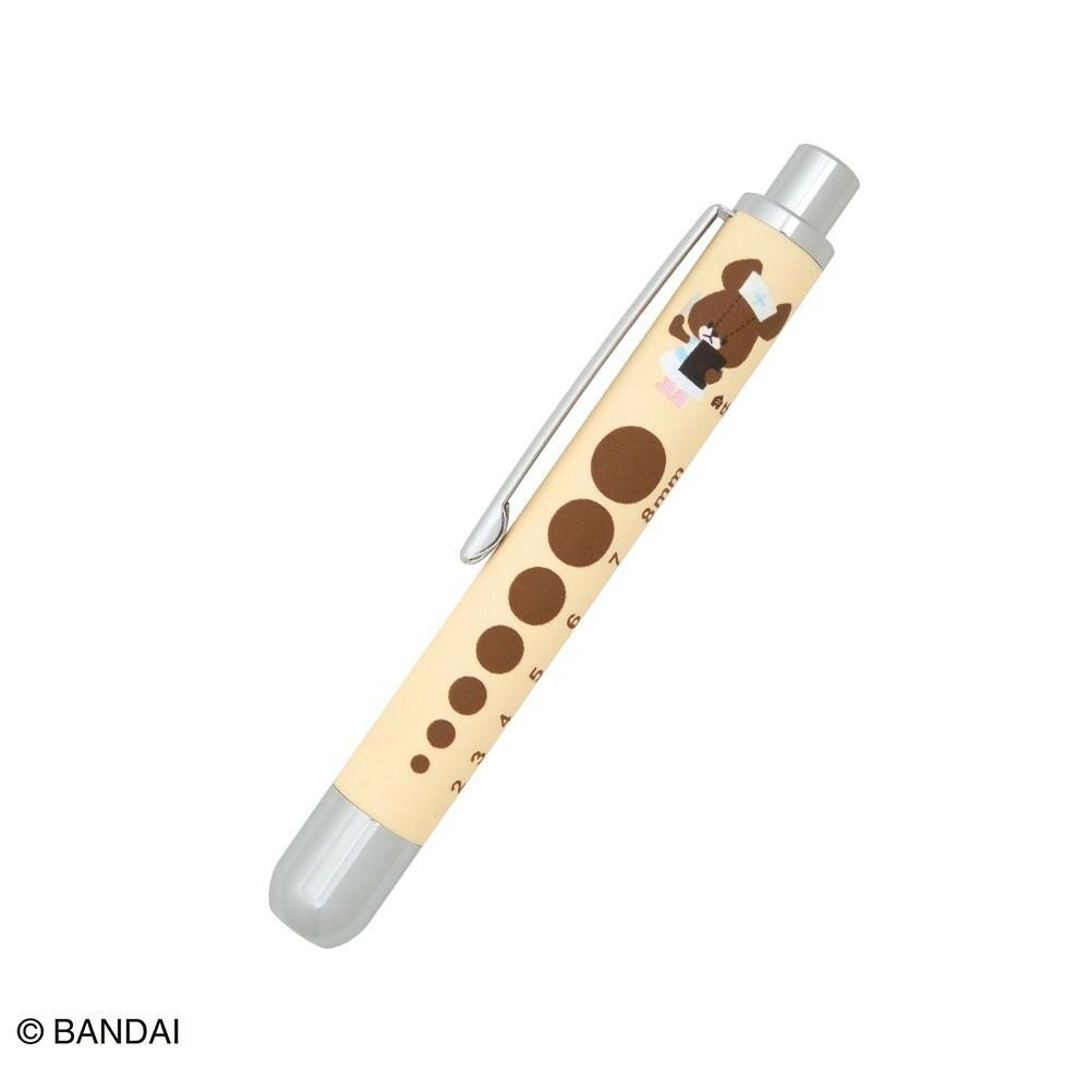 くまのがっこう ソフトLEDミニペンライト ジャッキーナース ベージュ ST-ZKU0018　かわいいジャッキーのミニペンライト。