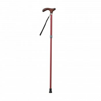 Rakuten - 伸縮杖 パール伸縮ステッキ 軽量 CH233030 F・ボルドー　上品なパールがかかったデザインの軽量タイプの伸縮ステッキです