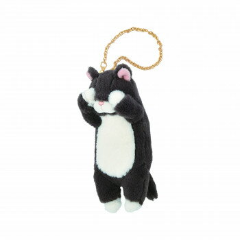 Rakuten - りぶはあと　くびねっこ　リールマスコット　クロネコ　87033-73　キーホルダーとして使えるリール付きのマスコット