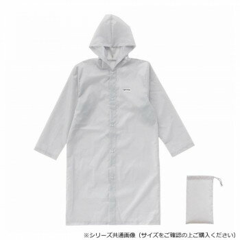 樂天商城 - OUTDOOR PRODUCTS レインコート 男女兼用 M グレー 06003233　雨の日の視認性を高める反射素材付き