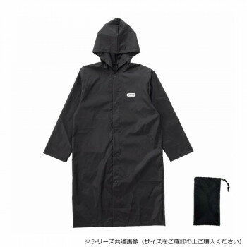 Rakuten - 2307958　OUTDOOR PRODUCTS レインコート 男女兼用 L ブラック 06003233　雨の日の視認性を高める反射素材付き
