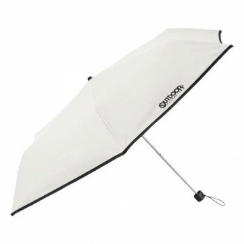 樂天商城 - OUTDOOR PRODUCTS 雨晴兼用折りたたみ傘 58cm オフホワイト 10003709　気になる紫外線も急な雨もこれ1本