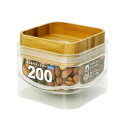 biite 重なるキャニスター バンブー (スクエア) 200ml 812can_b_sq_200 スクエア型でスッキリ収納