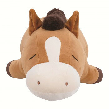 Horse - りぶはあと　プレミアムねむねむアニマルズ　抱きまくらM　コクリコ　48908-49　かわいいウマの抱きまくら