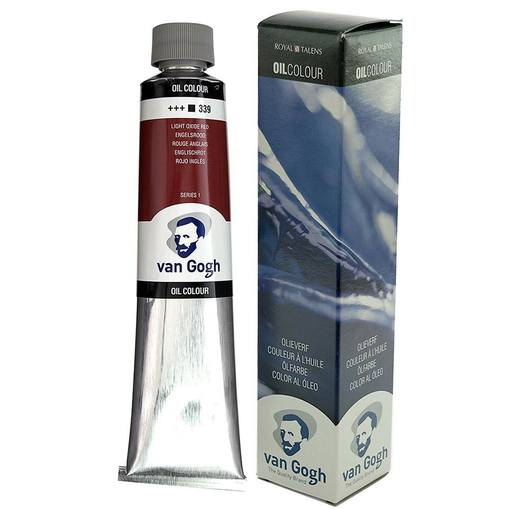 ターレンス　ヴァンゴッホ油絵具　200ml　ライトオキサイドレッド　T0208-339　413609　オランダ製の高品質な油絵具。