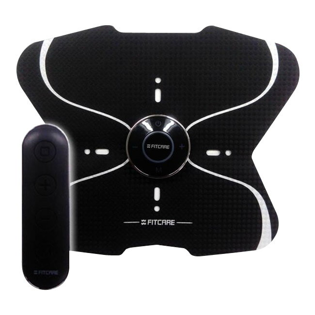 FITCARE EMS マッスルパック2 ボディラインエクササイズ 腹筋トレーニング 本体セット MEM012-CBBK リモコン操作可能!!手軽に使えるEMS運動器。 送料無料