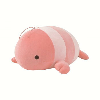 樂天商城 - りぶはあと　マシュマロアクアミエ　ボルスター　エビ　28211-24　コロンとした形がかわいいミニクッション