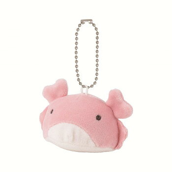Rakuten - りぶはあと　マシュマロアクアミエ　チェーンマスコット　カニ　38308-20　バッグなどに付けられるマスコット