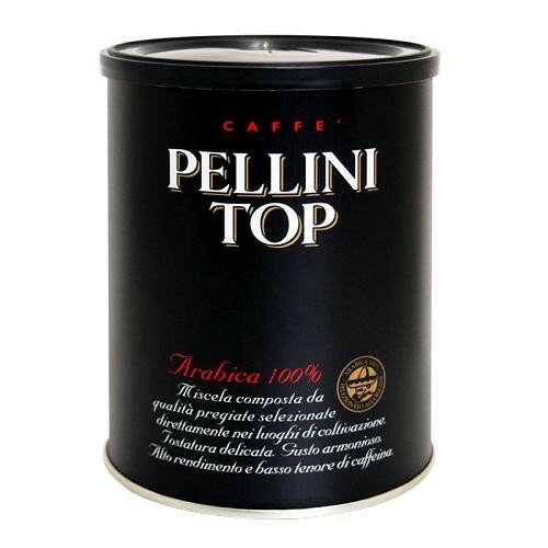 PELLINI(ペリーニ) コーヒー トップ アラビカ100％ (缶)　おしゃれなデザインのコーヒー缶。