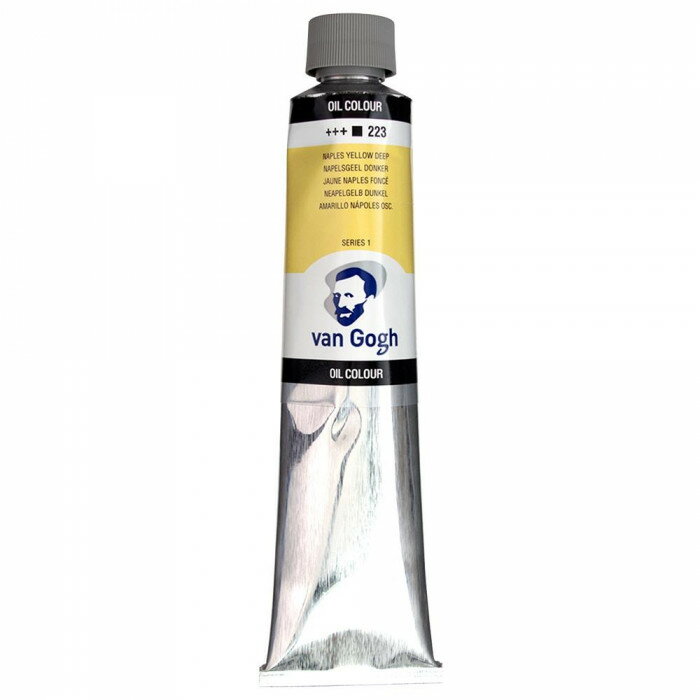 ターレンス　ヴァンゴッホ油絵具　200ml　　T0208-223　ネープルスイエローディープ　411223　初心者から上級者向けの油絵具です。