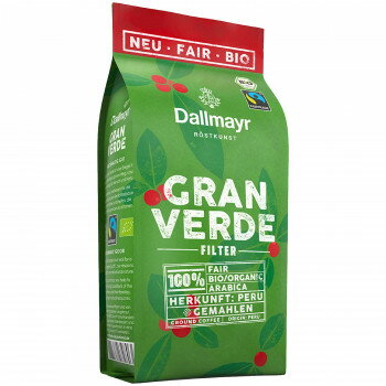 ダルマイヤー レギュラーコーヒー 有機コーヒー 粉タイプ グランヴェルデ 220g ×12パックセット　ペルーの高地で育ったハイランドアラビカ種100％使用。