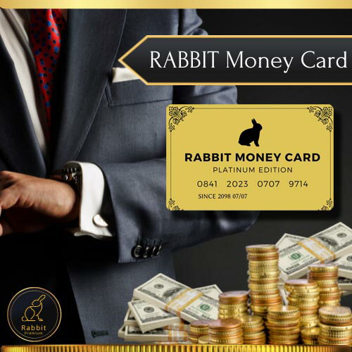 RABBIT MONEY CARD（ラビットマネーカード）【開運 金運 金運UP 幸運 開運グッズ ...