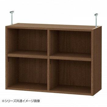 TAIYO OWR オーダーワイドラック 突っ張り棚 5680レギュラー ウォールナットブラウン(WB)　シンプルなデザイン。