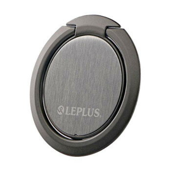 スマホリング(ホールドリング) 超極薄 軽量 Grip Ring SLIM ブラック LP-SMRGS05BK　薄型軽量設計のスマートフォンリング