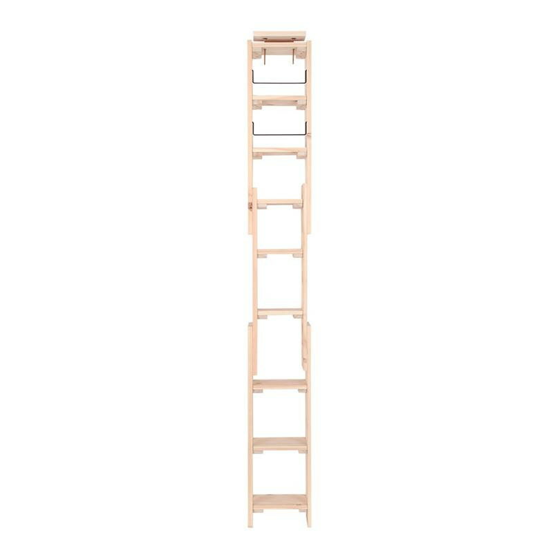 Rakuten - 檜 つっぱりシェルフラック 幅29.5cm×奥行17cm HWS-29517　香り漂う無垢檜材を使用。