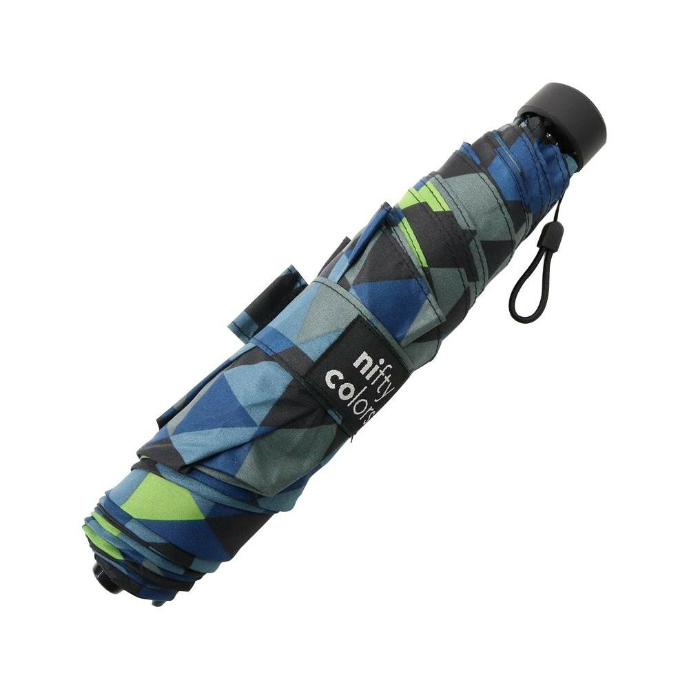 折りたたみ傘 ユニセックス モザイクカモミニ 5116　雨の日に大活躍!