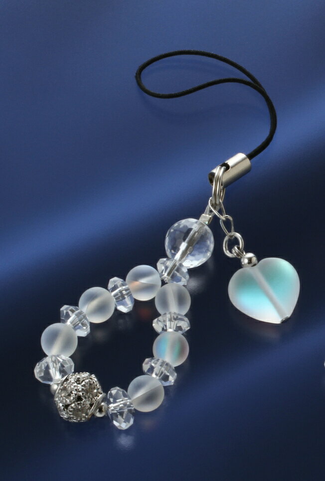 ムーンライト・ハートストラップ ルナフラッシュタイプ[ST_579] ルナフラッシュ 白水晶 浄化 種類 相性..