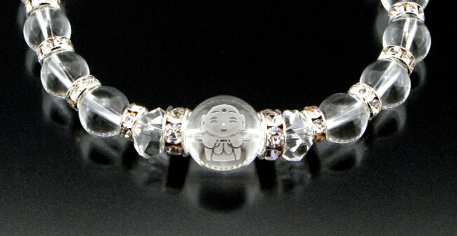 お助け水晶地蔵ブレス 白水晶 浄化 種類 相性 運気 エネルギー スピリチュアル チャクラ 人気 波動 ジュエリー 防御 パワー クリスタル