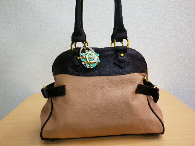 七宝焼・高級バッグホルダー Bタイプ[OM_126] ラインストーン バッグチャーム バッグハンガー バッグフ..