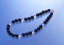 大粒オニキス・メンズネックレス 白水晶 オニキス メンズ 効果 ハンドメイド 浄化 種類 意味 アクセサリー クリスタル