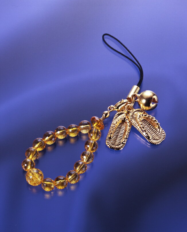 黄水晶わらじストラップ 爆裂黄水晶 黄水晶 メンズ レディース 効果 ハンドメイド 浄化 種類 意味 アクセサリー