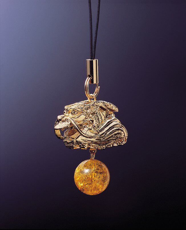 開運龍・爆裂黄水晶ストラップ 爆裂黄水晶 メンズ レディース 効果 ハンドメイド 浄化 種類 意味 アクセサリー 龍 シトリン