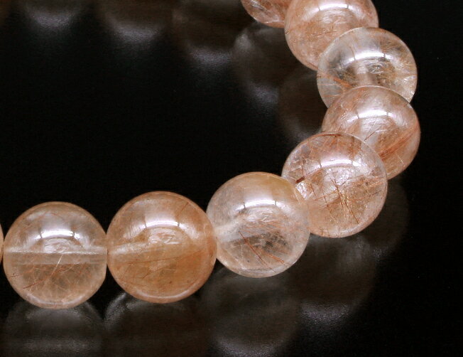 夫婦円満・家族運ブレス　レッドルチルクォーツ　パワーストーン ブレスレット メンズ レディース 効果 ハンドメイド 浄化 種類 意味 アクセサリー