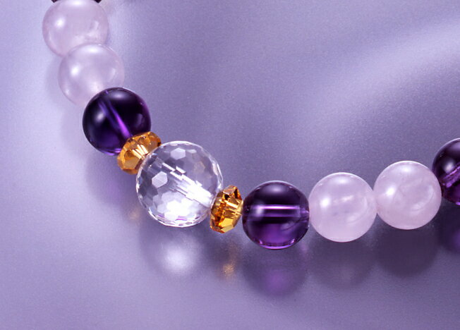 エナジーストーンブレス 白水晶 黄水晶 アメジスト ローズクォーツ メンズ レディース 効果 ハンドメイド 浄化 種類 意味 アクセサリー クリスタル シトリン