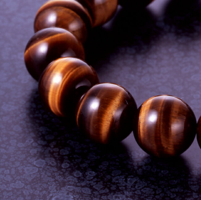 タイガーアイ大玉ブレス 虎目石 メンズ レディース 効果 ハンドメイド 浄化 種類 意味 アクセサリー タイガーアイ