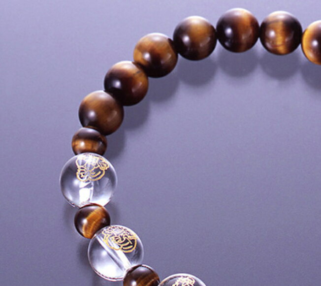 七福神 タイガーアイブレス　白水晶 虎目石 パワーストーン ブレスレット 送料無料 メンズ レディース 効果 ハンドメイド 浄化 種類 意味 アクセサリー クリスタル タイガーアイ 天然石