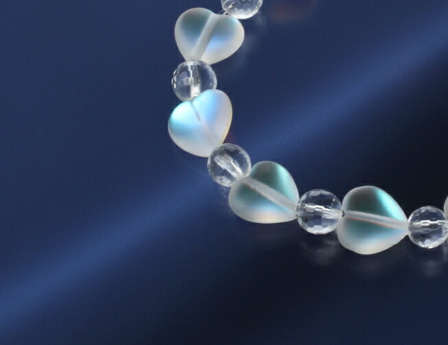 ムーンライト愛情ブレス　白水晶 パワーストーン ブレスレット メンズ レディース 効果 ハンドメイド 浄化 種類 意味 アクセサリー クリスタル