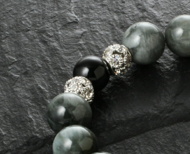 鷹眼石メンズブレス　オニキス ホークスアイ パワーストーン ブレスレット 送料無料 メンズ レディース 効果 ハンドメイド 浄化 種類 意味 アクセサリー 天然石