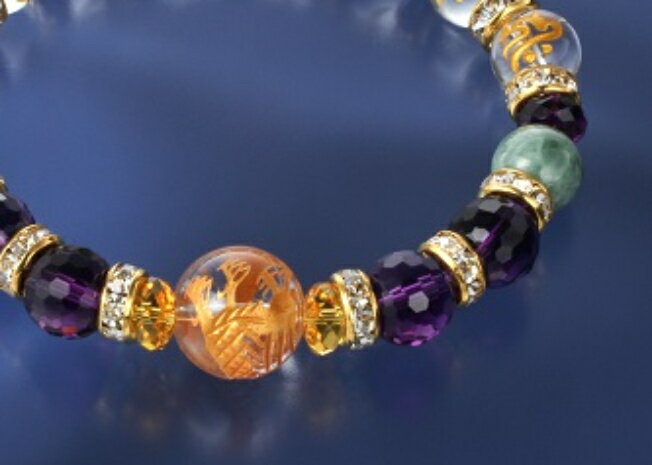 龍王梵字・幸運ブレス　白水晶 赤メノウ オニキス ロンデル パワーストーン ブレスレット 送料無料 メンズ レディース 効果 ハンドメイド 浄化 種類 意味 アクセサリー クリスタル ドラゴン