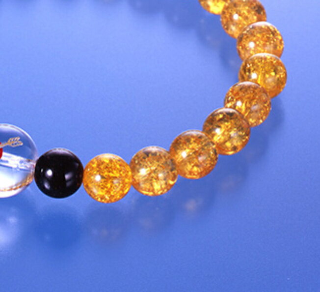 黄水晶大当たりブレス　白水晶 爆裂黄水晶 オニキス パワーストーン ブレスレット 送料無料 メンズ レディース 効果 ハンドメイド 浄化 種類 意味 アクセサリー クリスタル シトリン クラック 天然石