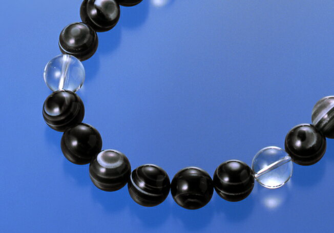 大粒・天眼石メンズネックレス 白水晶 天眼石 メンズ 効果 ハンドメイド 浄化 種類 意味 アクセサリー クリスタル メノウ