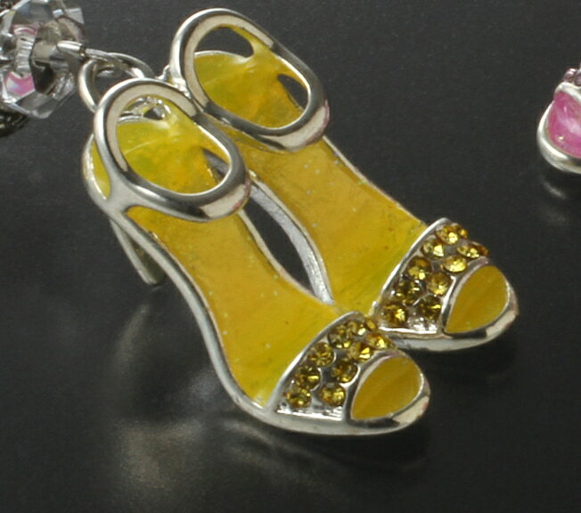 お願い小猫のハッピーストラップ（黄水晶タイプ）