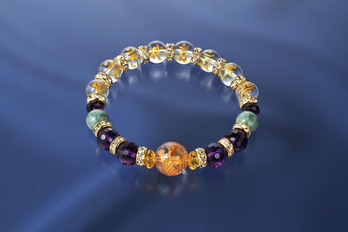 龍王梵字・幸運ブレス　白水晶 赤メノウ オニキス ロンデル パワーストーン ブレスレット 送料無料 メンズ レディース 効果 ハンドメイド 浄化 種類 意味 アクセサリー クリスタル ドラゴン