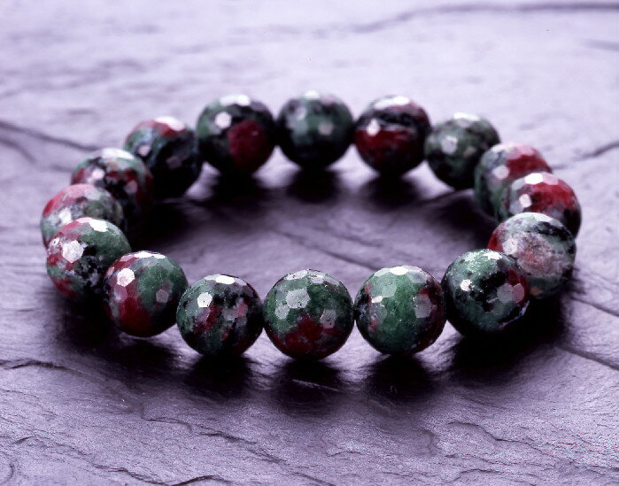 ルビーインゾイサイトブレス 8mmタイプ ルビーインゾイサイト パワーストーン ブレスレット 送料無料 メンズ レディース 効果 ハンドメイド 浄化 種類 意味...