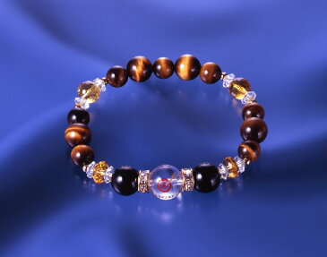 開運・的中ブレスレット 白水晶 黄水晶 虎目石 オニキス パワーストーン ブレスレット 送料無料 効果 浄化 種類 相性 運気 エネルギー スピリチュアル チャクラ 人気 波動 ジュエリー 防御 パワー