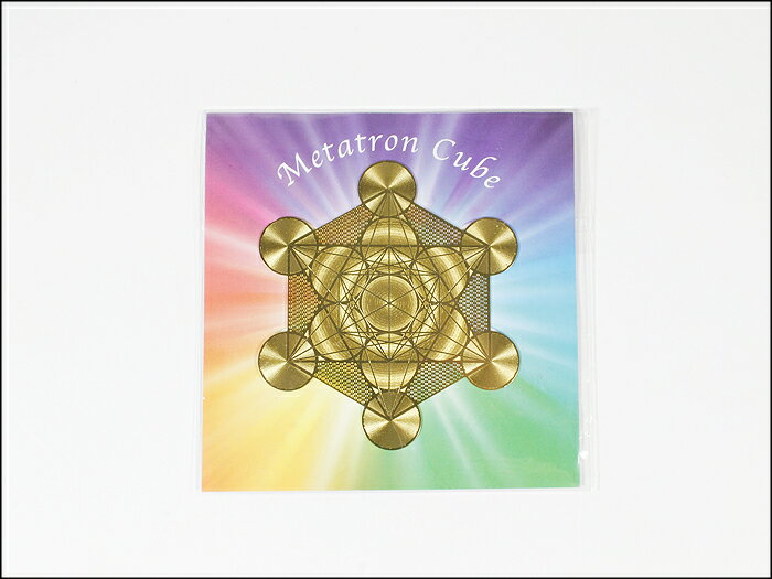メタトロンキューブ(浄化)エナジーカード エナジーカード ヒーリング お守り 浄化 癒し エネルギー パワーストーン 天然石 占い 開運 Crystal Mind