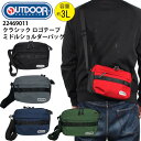 正規品 アウトドア ショルダーバッグ ポーチ OUTDOOR PRODUCTS かばん 22469011 クラシック ロゴテープ ミドルショルダーバッグ アウトドアプロダクツ ショルダー バッグ 斜め掛け ワンショルダー ショルダーポーチ コンパクト