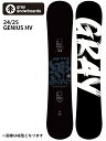 【27%OFF】GRAY SNOWBOARDS グレースノーボード グラトリ 24/25 モデル GENIUS HV ジーニアス エッチヴイ ハイブリット キャンバー グレー グレイ スノーボード 旧モデル 型落ち ツインチップ ハイエンド フルツイン