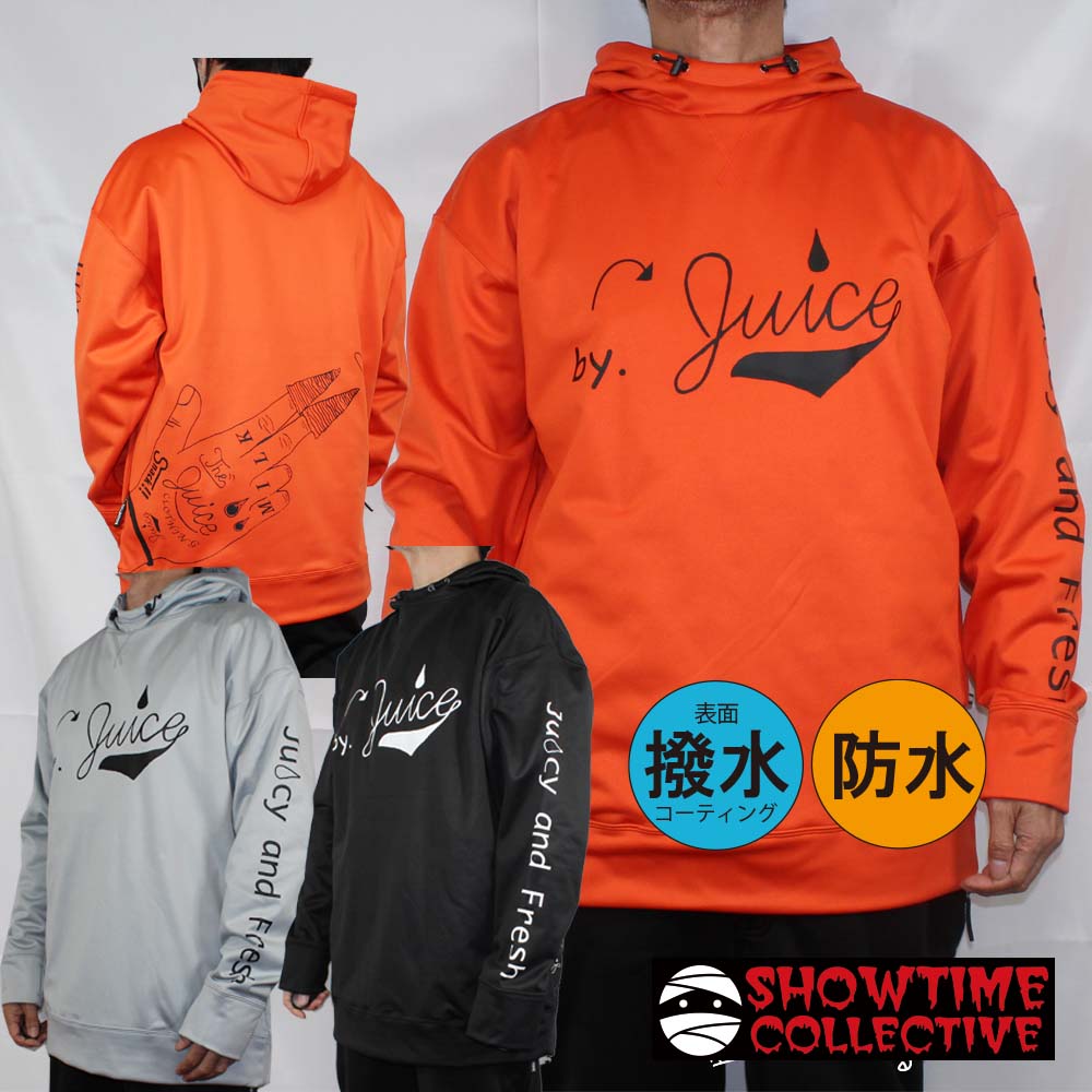  防水 撥水 パーカー SHOWTIME COLLECTIVE グラトリ ボンデッドパーカー スノボ ウェア PO23-006 BACK MILK撥水パーカー とんがり コーン ドロップショルダー ミイラブランド ショータイム スノーボード