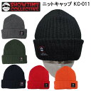 【クーポン有】【20 OFF】正規品 あす楽 SHOWTIME COLLECTIVE ニットキャップ ビーニー KC-011 リブワッチ 折り返しタイプ ショータイムコレクティブ 防寒具 スノーボード 折り返し ダブル ニット帽 帽子 スキー