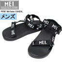   正規品 あす楽 MEI メイ メンズ レディース 少し厚底 サンダル 200014 PRINT Msffaden SANDAL スポーツサンダル 厚底サンダル トレイルサンダル ブランド スポサン アウトドア フェス 川遊び キャンプ プール エムイーアイ