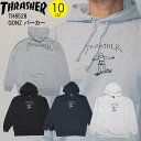 【クーポン有】【20 OFF】正規品 あす楽 THRASHER スラッシャー パーカー 春物 プルオーバーパーカー GONZ LOGO TH8528 春物 秋物 裏パイル 裏毛 春用 秋用 マークゴンザレス ゴンズ フーディ 定番 ロゴ スケートボード ブランド 人気 かっこいい スケボー MAGLOGO 送料無料