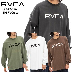 【クーポン有】【10%OFF】正規品 あす楽 RVCA ルーカ メンズ 長袖 Tシャツ ヘビーウェイト ロンT ドロップショルダー BC042-076 BIG RVCA LS ロングスリーブTシャツ BC042076 ルカ 長袖Tシャツ ロゴ サーフ スケボー スノボー スケートボード ブランド