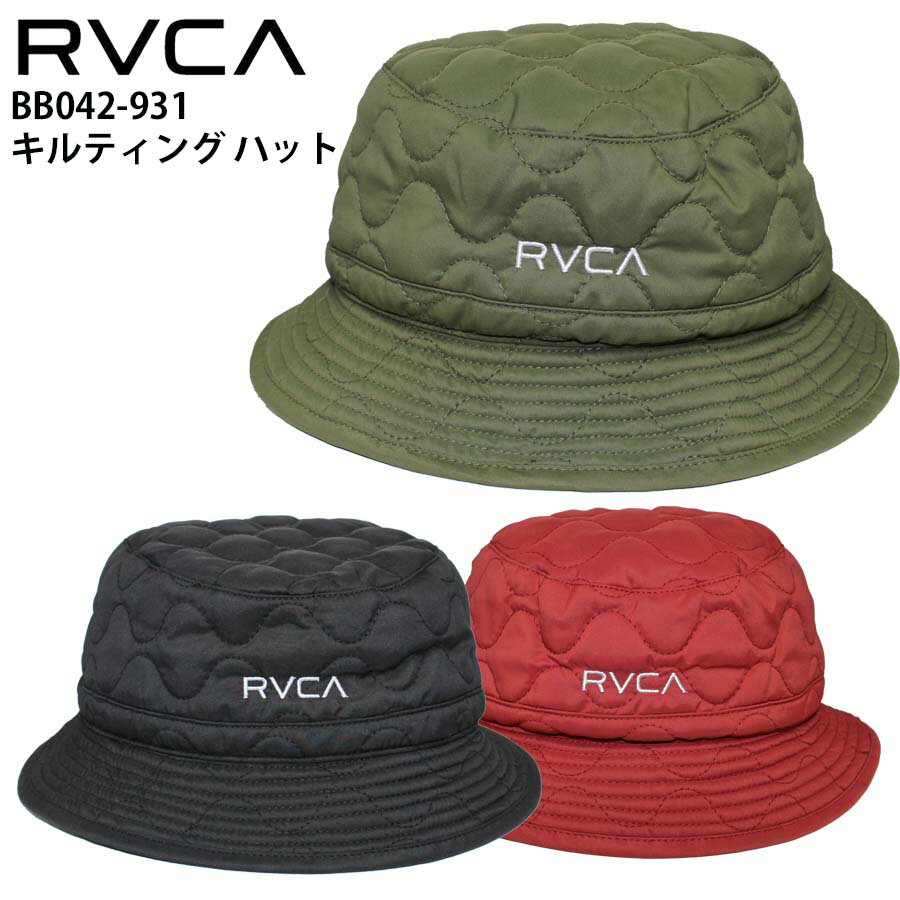 【クーポン有】【10%OFF】正規品 あす楽 RVCA ルーカ キルティング ハット BB042-931 ロゴ ブランド ルカ 人気 キルティングハット バケットハット アウトドア 刺繍 ナイロン サーフィン スケートボード スノーボード スノボ スケボー サーファー スケーター BB042931